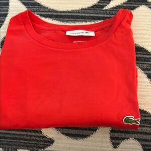 Lacoste Red Short Sleeve Tee